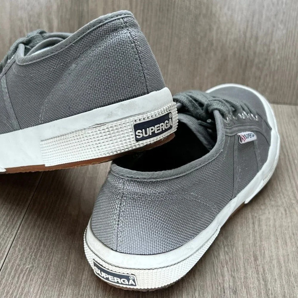 SUPERGA Sneakers Unisex W8.5/ M7 2750 Cotu Classic Low Top Casual Canvas Gray - Picture 9 of 12